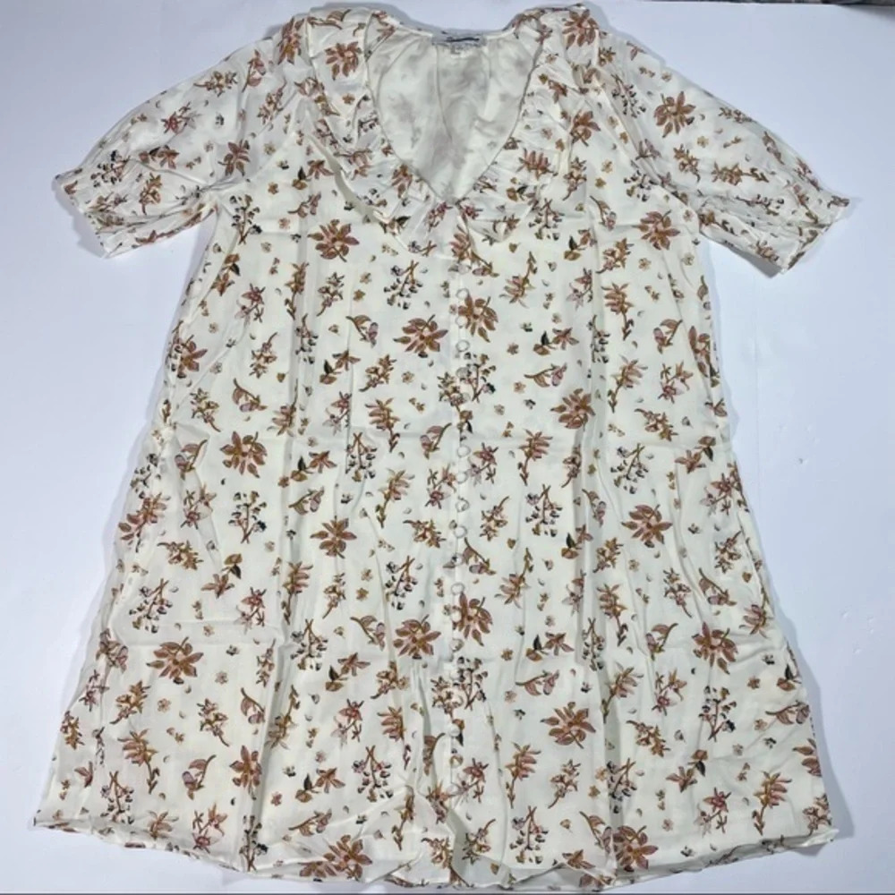 Madewell Ruffle Button-Front Trapeze Dress - Picture 3 of 9